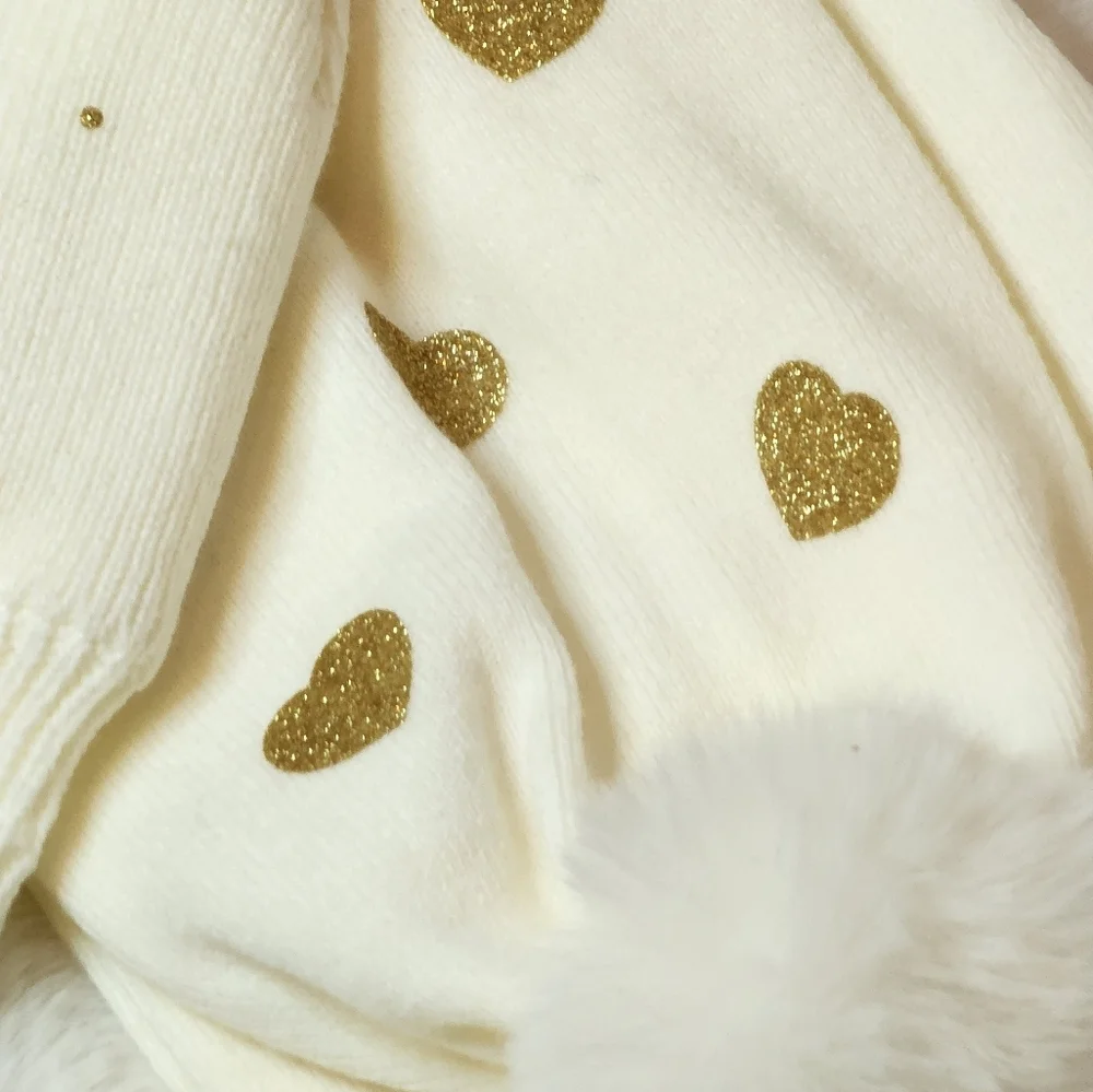 Juicy Couture Kids Cream Hat and Gloves Set